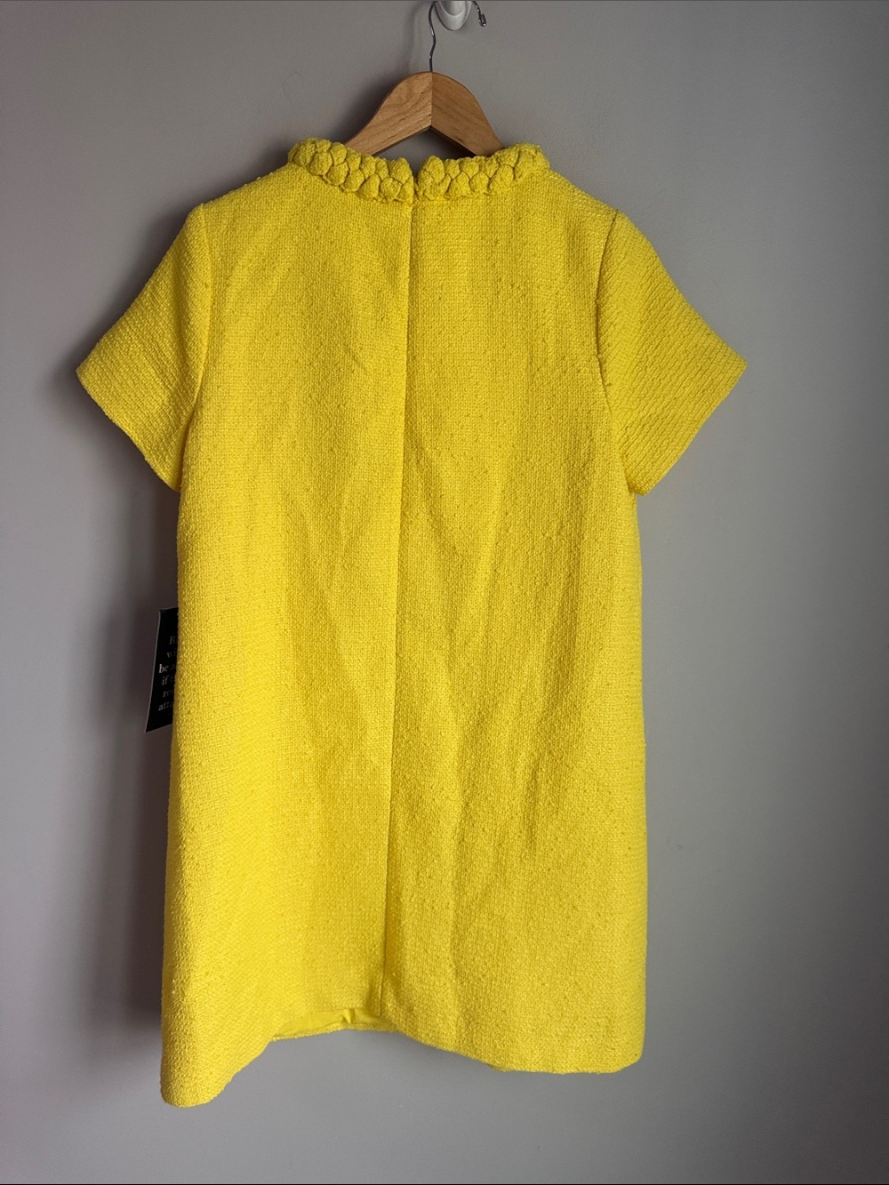 NEW TUCKERNUCK Yellow  Tweed Jackie Dress Large - Picture 3 of 7
